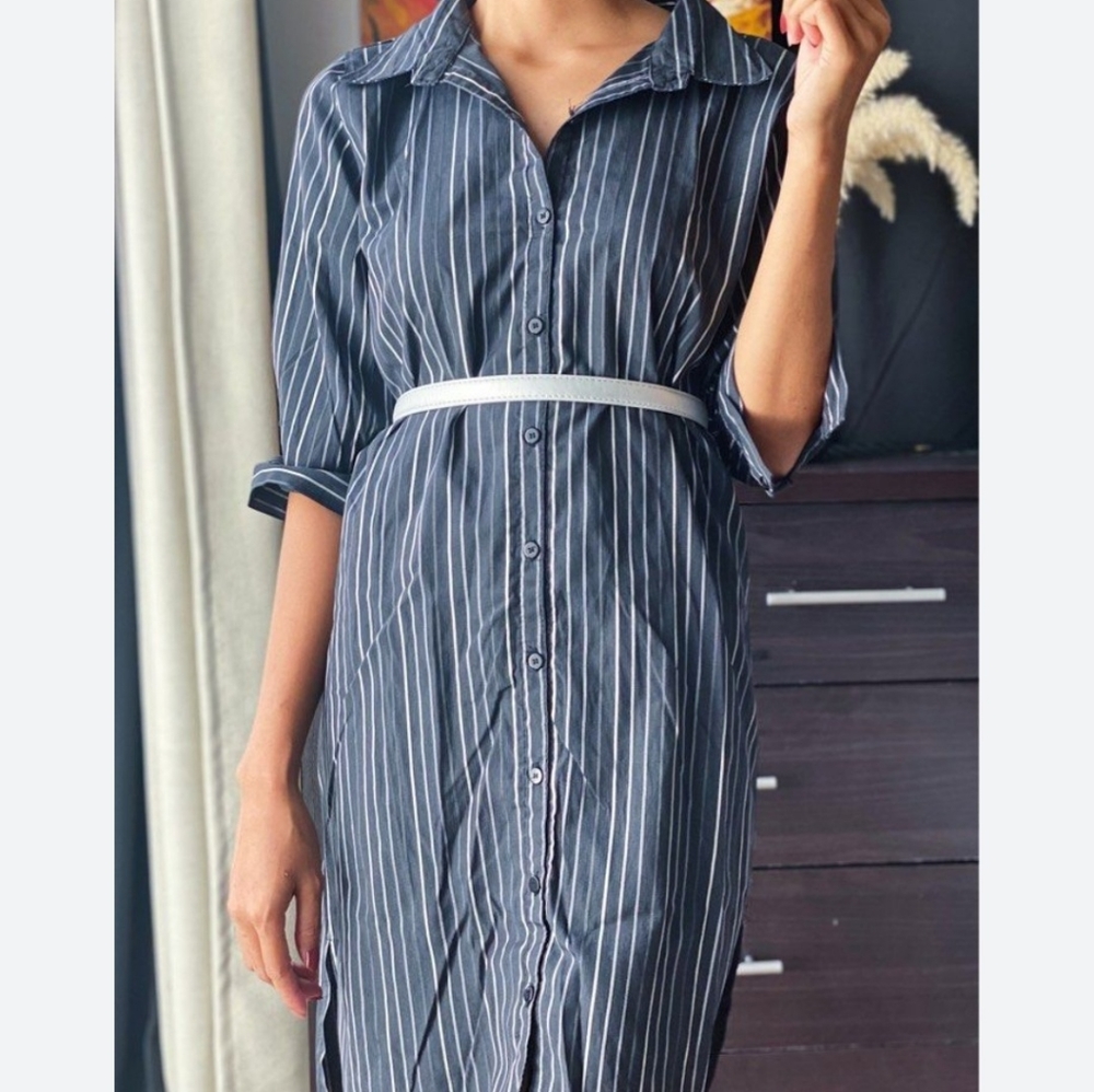 EUC Chambray Shirt Dress